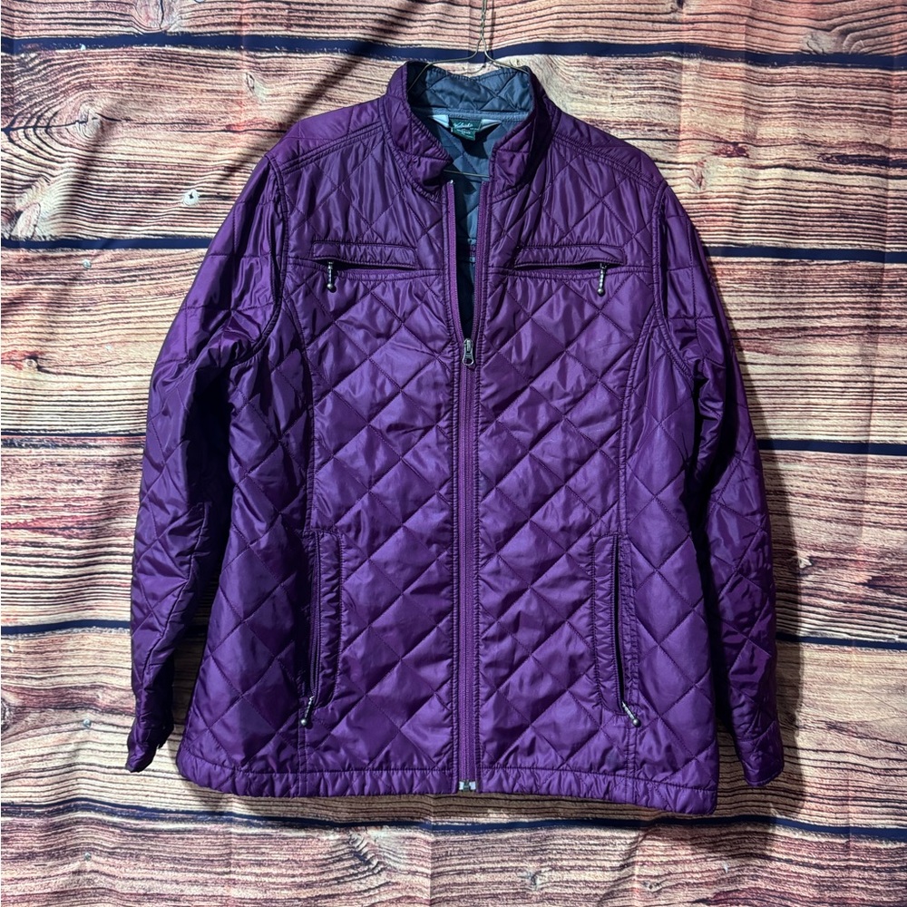 Women’s Woolrich Jacket XL deep Plum color pockets. Blackberry